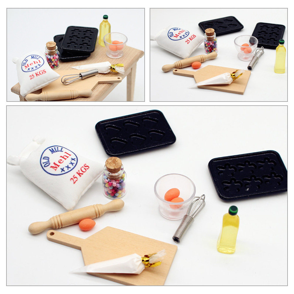 Kitchen Kids Baking Set - ชุดถาดอบขนมขนาดเล็กที่ดูสมจริง สำหรับตกแต่งห้องครัวบ้านตุ๊กตา – ของเล่นเสริมสร้างทักษะสำหรับเด็กและนักสะสม