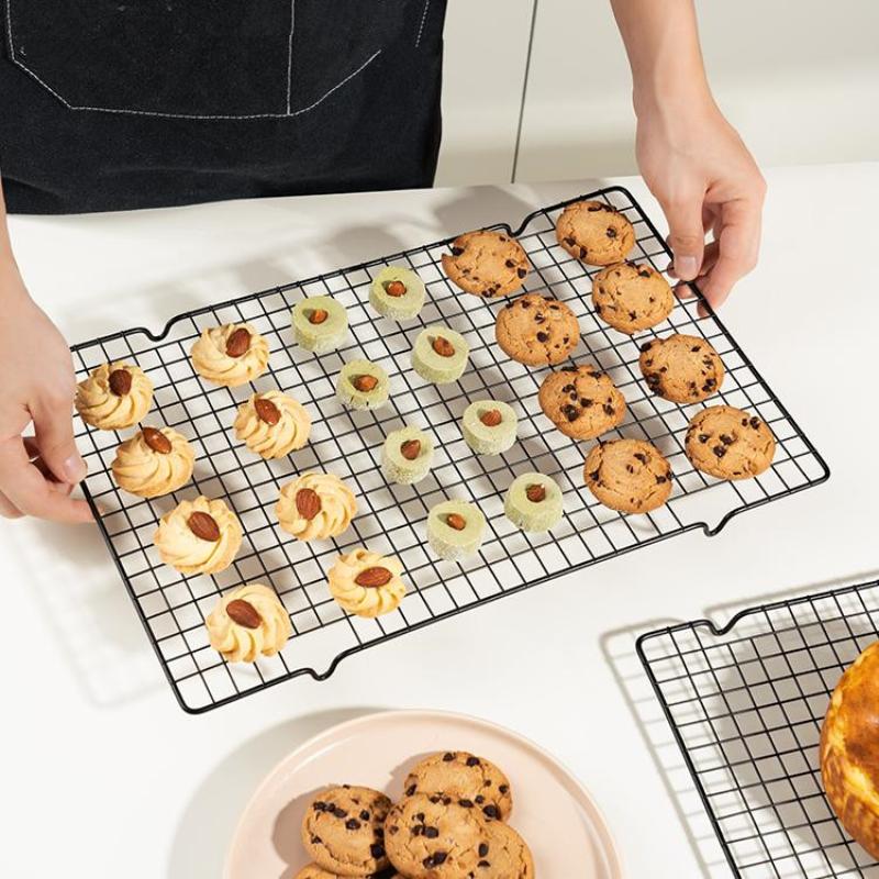 Kitchen Baking Rack - ตะแกรงพักขนมแบบหยดน้ำ ตะแกรงพักขนมปัง บิสกิต เค้ก สแตนเลส ถาดอบ