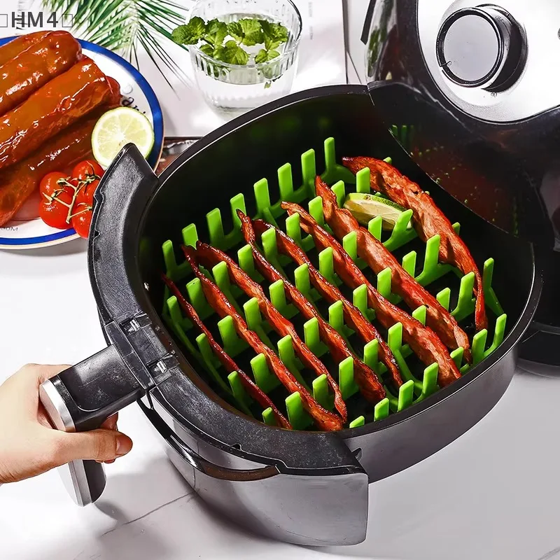 Baking Kitchen Set - ชุดถาดอบซิลิโคนสำหรับหม้อทอดไร้น้ำมัน 3 ชิ้น ทรงสี่เหลี่ยม ทนความร้อน ไม่ติดกระทะ
