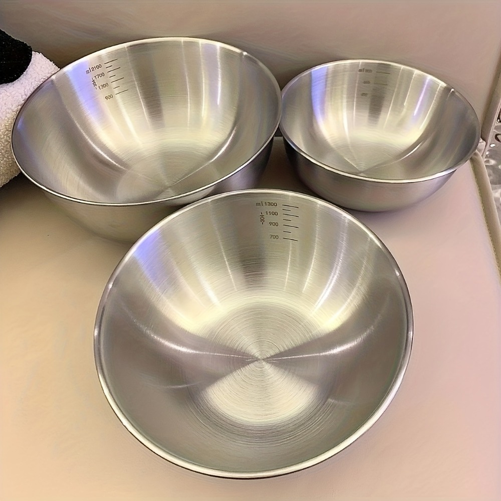 ชุดชามผสมสแตนเลส 3 ชิ้น หนาพิเ - Baking Kitchen Set บทวิจารณ์และราคา