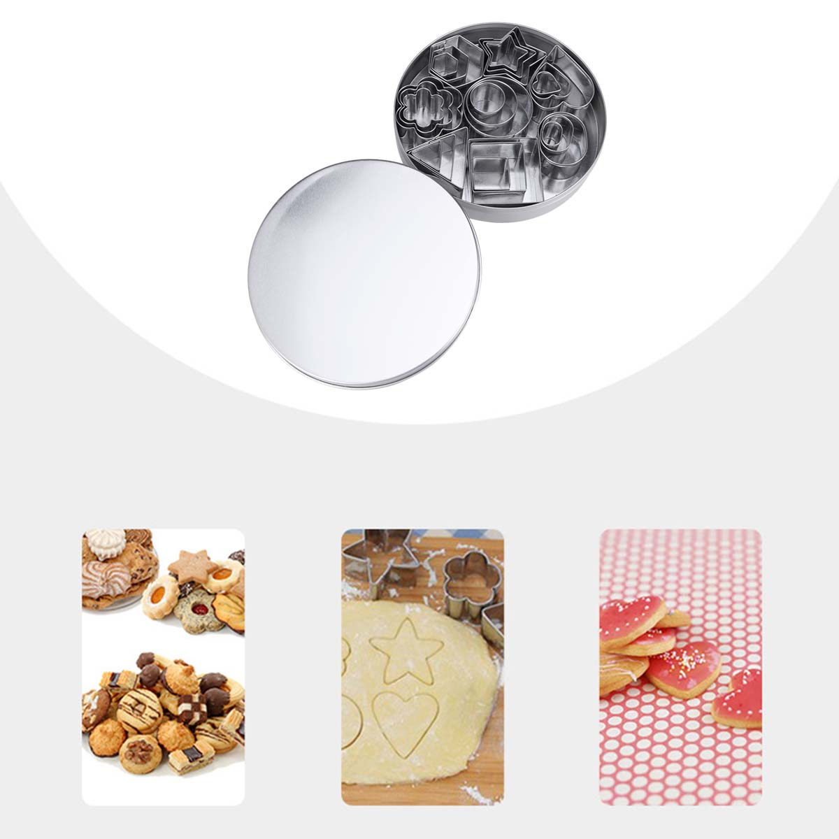 ชุดพิมพ์ตัดคุกกี้ 24 ชิ้น สแตน - Baking Kitchen Set บทวิจารณ์และราคา