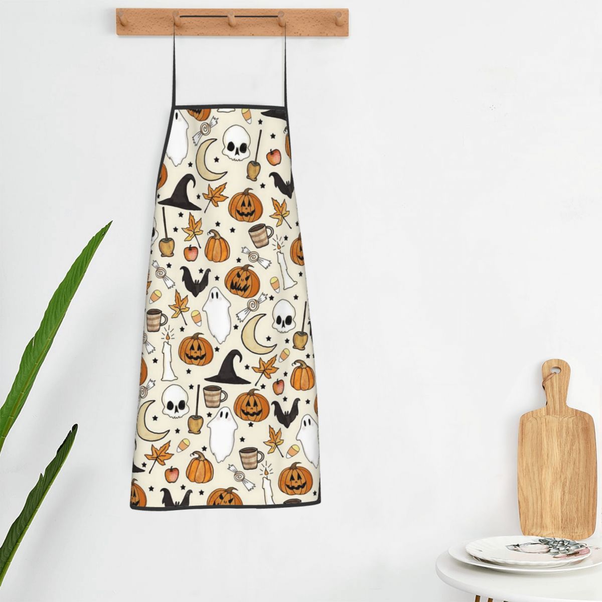 ผ้ากันเปื้อนลายฮาโลวีน ฟักทอง  - Kitchen Witch Baking บทวิจารณ์และราคา